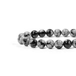 Snowflake Obsidian Bracelet - helmsman - crystal