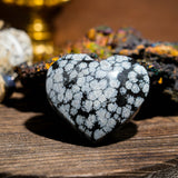 Snowflake Obsidian Heart - helmsman - crystal