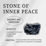 Snowflake Obsidian Heart - helmsman - crystal