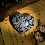 Snowflake Obsidian Heart - helmsman - crystal