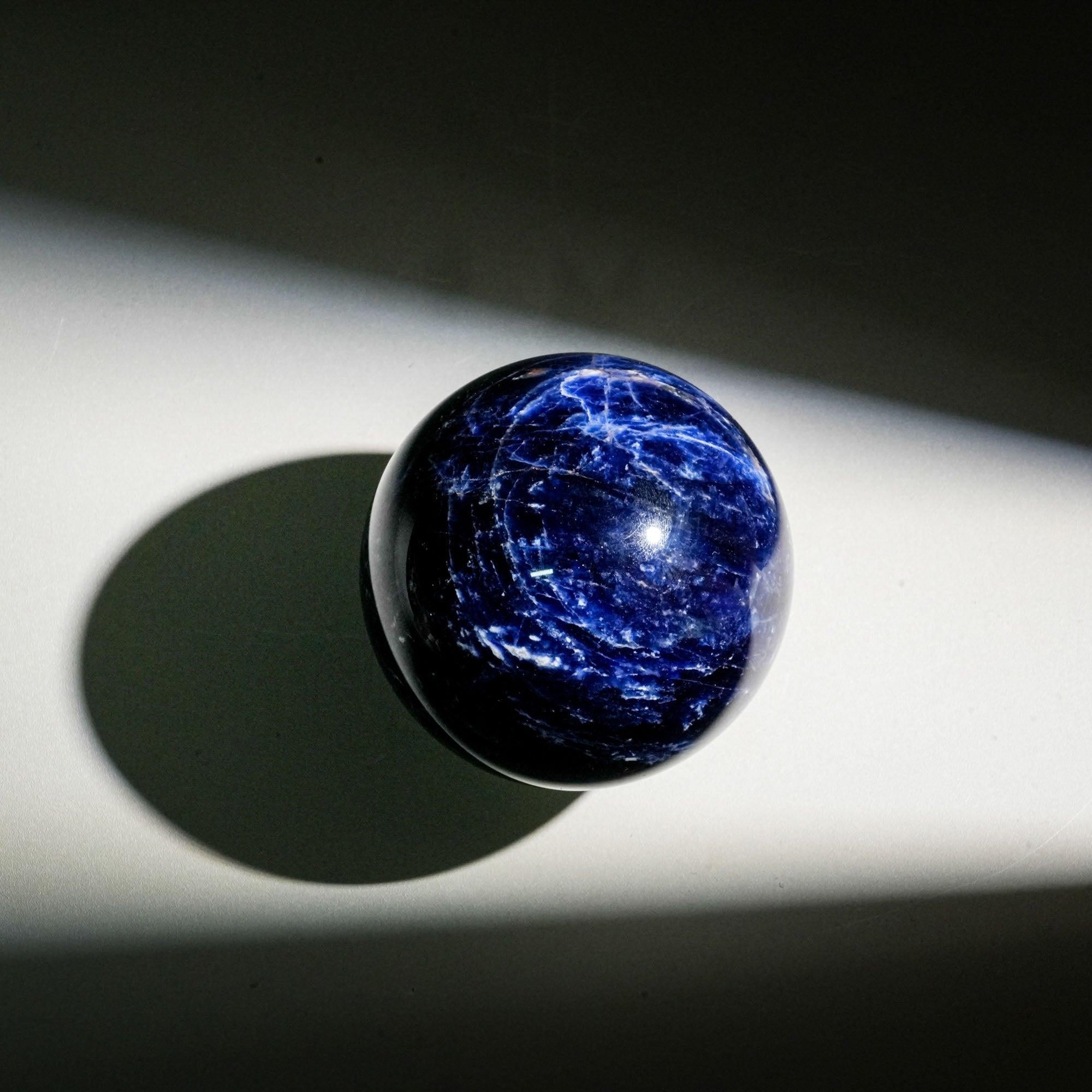 Sodalite Sphere - helmsman - crystal