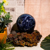 Sodalite Sphere - helmsman - crystal