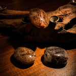 Thousand Layer Quartz Palm Stone - helmsman - crystal