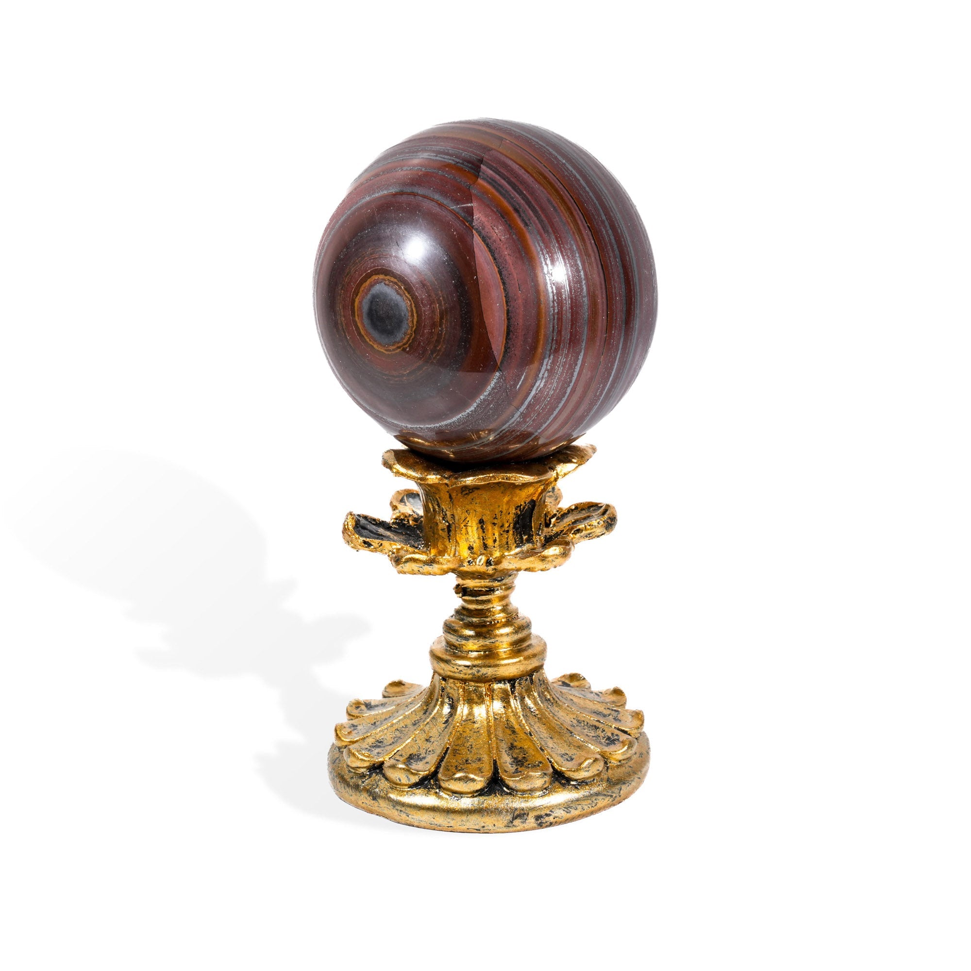 Tiger Iron Crystal Sphere - helmsman - crystal