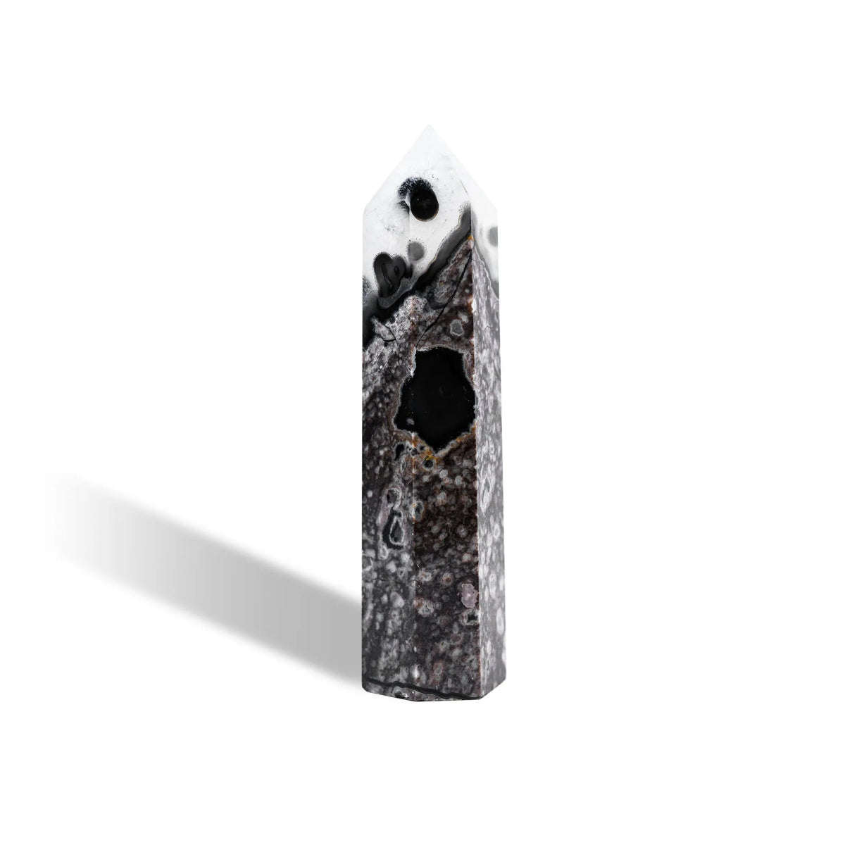 Volcano Agate Point - helmsman - crystal