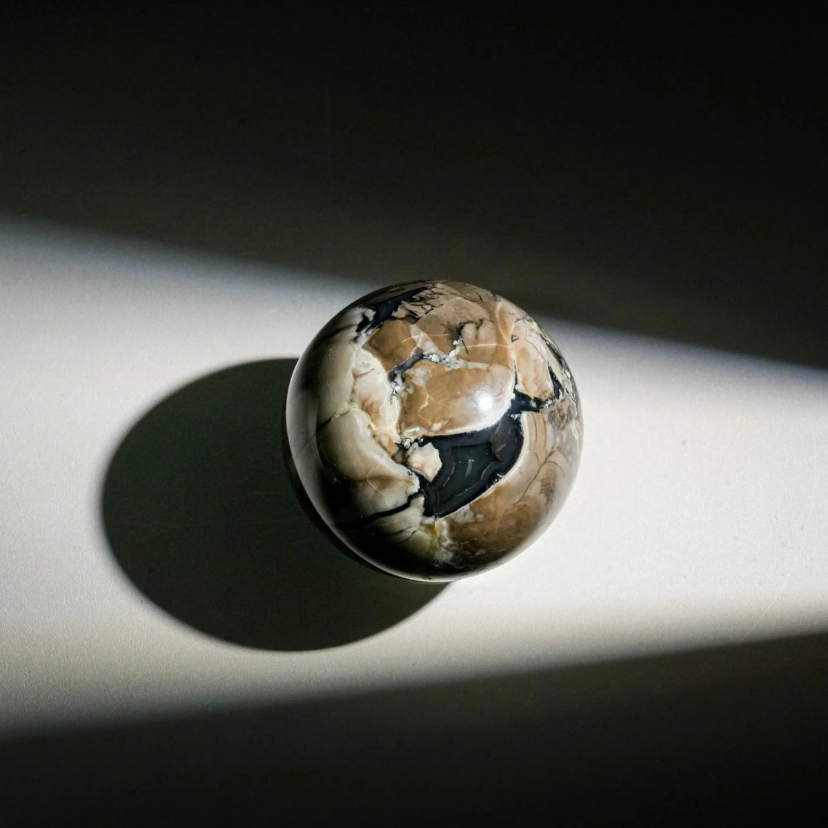 Volcano Agate Sphere - helmsman - crystal