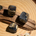 Volcano Agate Tumbled Stone Set - helmsman - crystal