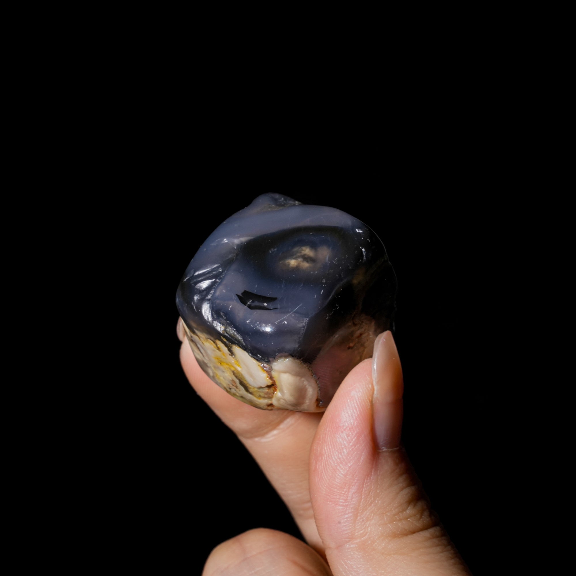 Volcano Agate Tumbled Stone Set - helmsman - crystal