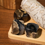 Volcano Agate Tumbled Stone Set - helmsman - crystal