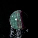 Watermelon Fluorite Sphere - helmsman - crystal