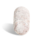 White Mexico Agate Palm Stone - helmsman - crystal