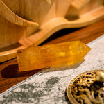 Yellow Fluorite Point - helmsman - crystal