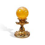 Yellow Fluorite Sphere - helmsman - crystal
