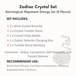 Zodiac Crystal Set - helmsman - crystal