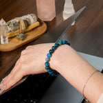 Blue Apatite Bracelet-helmsman crystal-healing energy crystal
