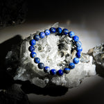 Lapis Lazuli Beaded Bracelet-helmsman crystal-healing energy crystal