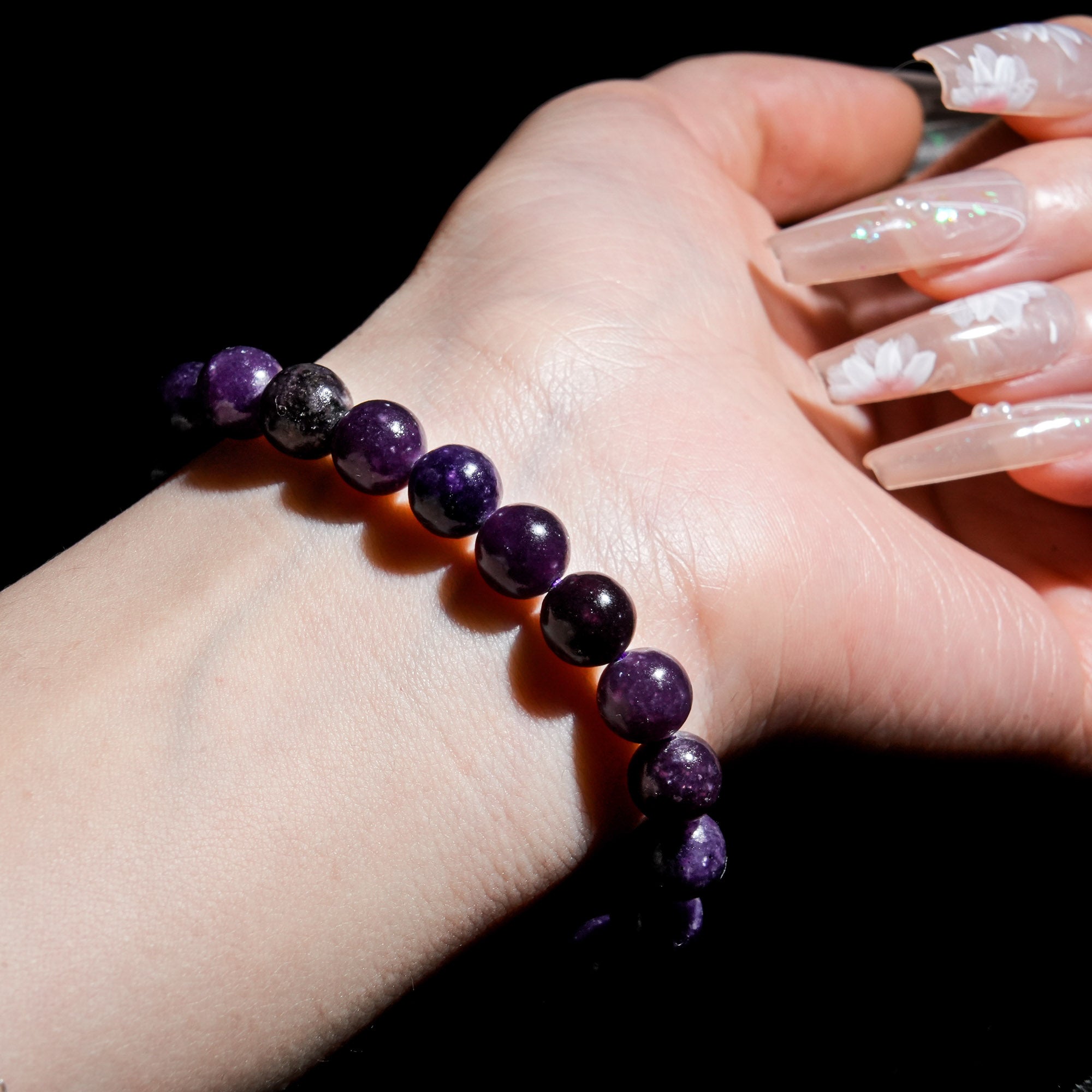 Lepidolite Bracelet-helmsman crystal-healing energy crystal