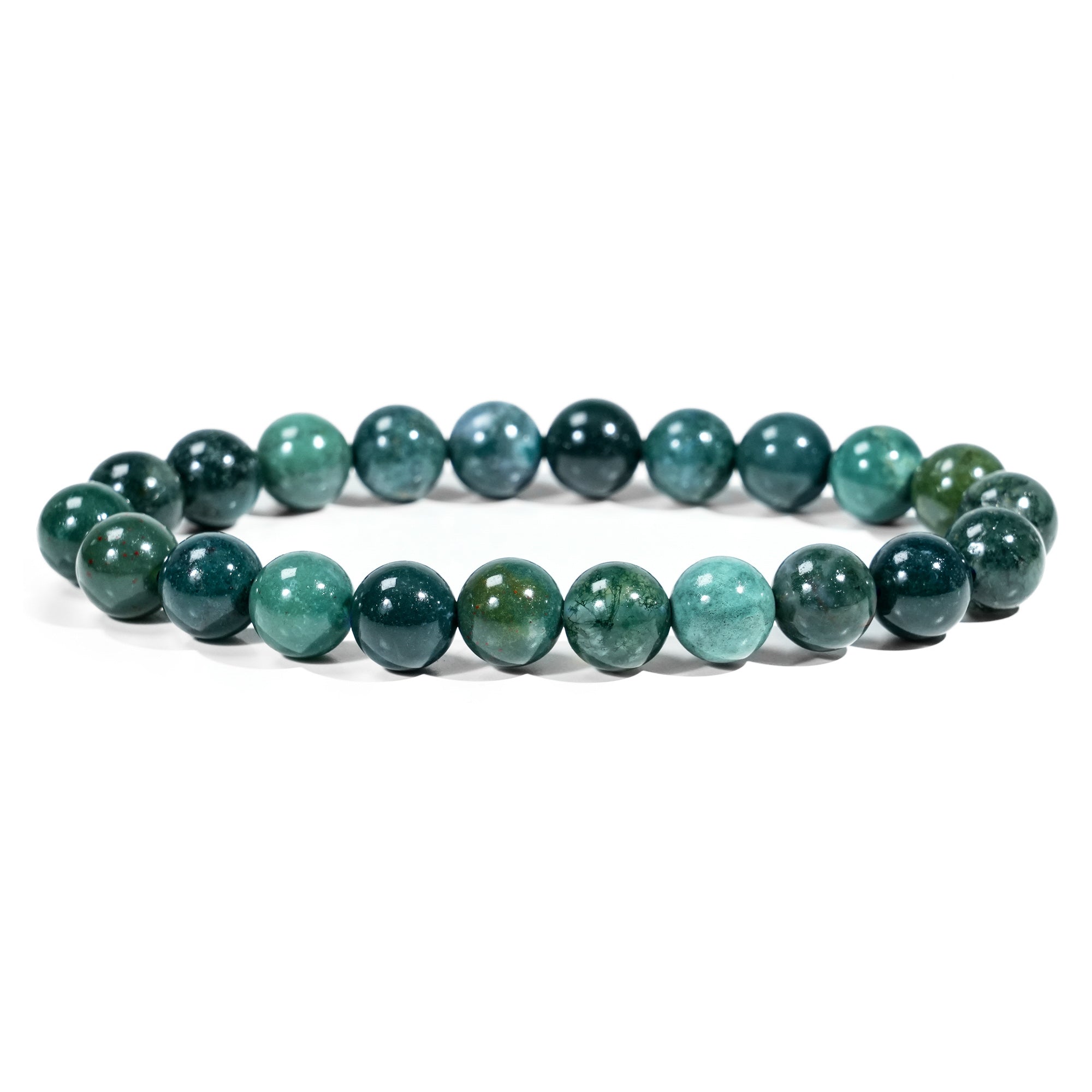 Moss Agate Bracelet-helmsman crystal-healing energy crystal