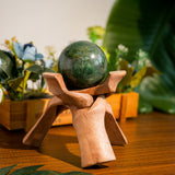 African Jade Sphere-Helmsman Crystal