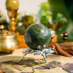African Jade Sphere-Helmsman Crystal