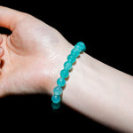 Amazonite Bead Bracelet-Helmsman Crystal