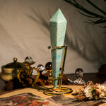 Amazonite Wand Ornament-Helmsman Crystal
