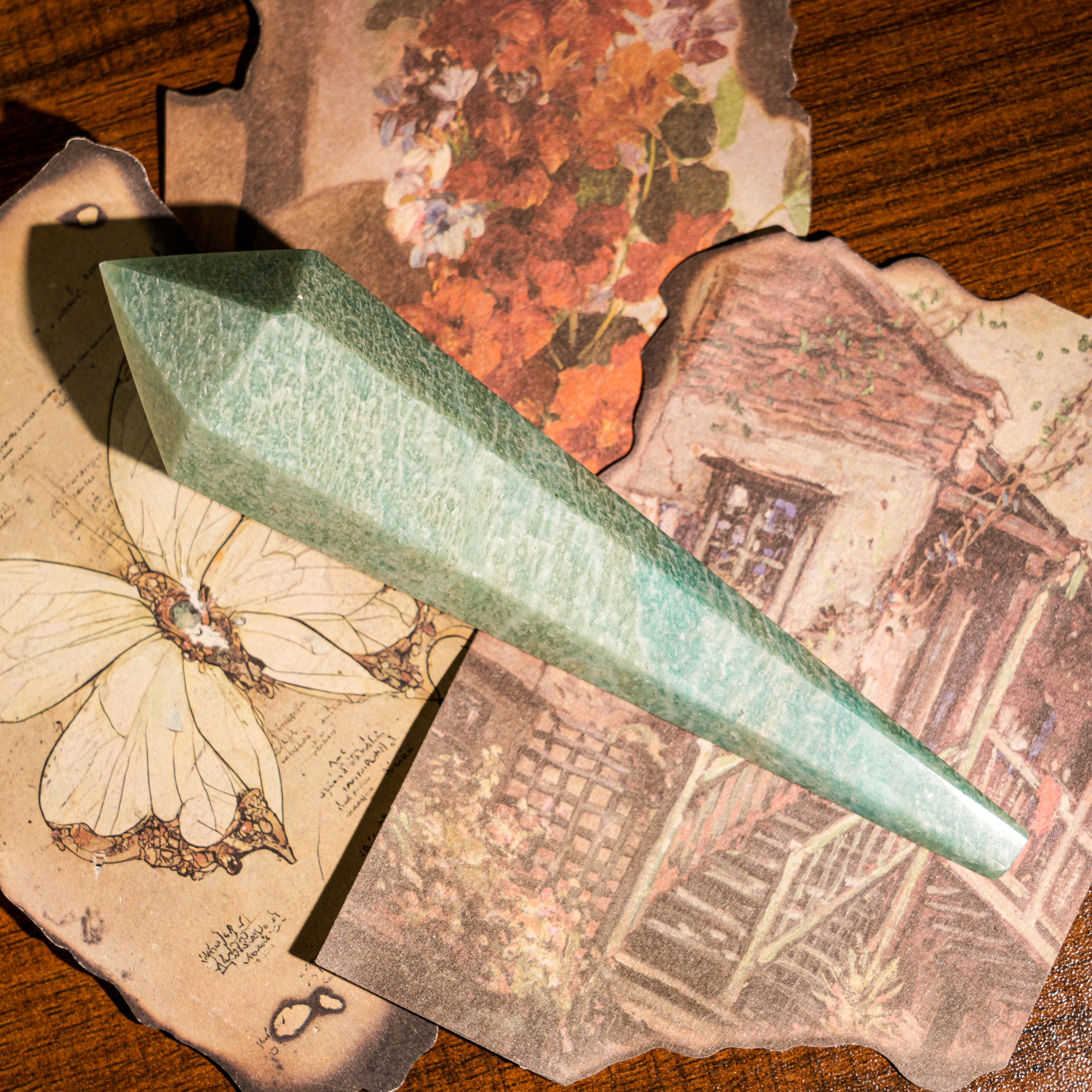 Amazonite Wand Ornament-Helmsman Crystal