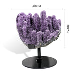 Amethyst Raw Cluster Ornament-Helmsman Crystal