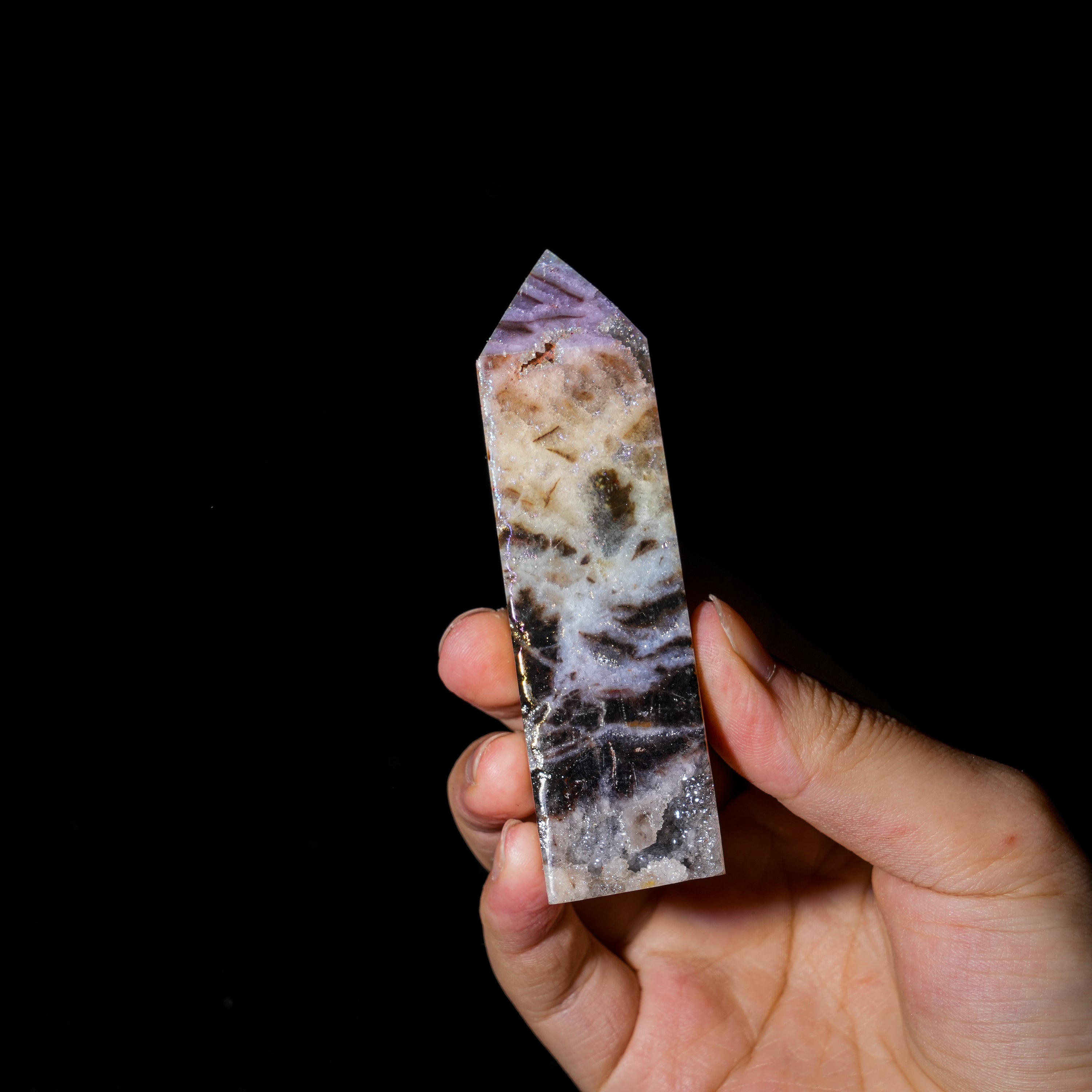 Aura Sphalerite Tower-Helmsman Crystal