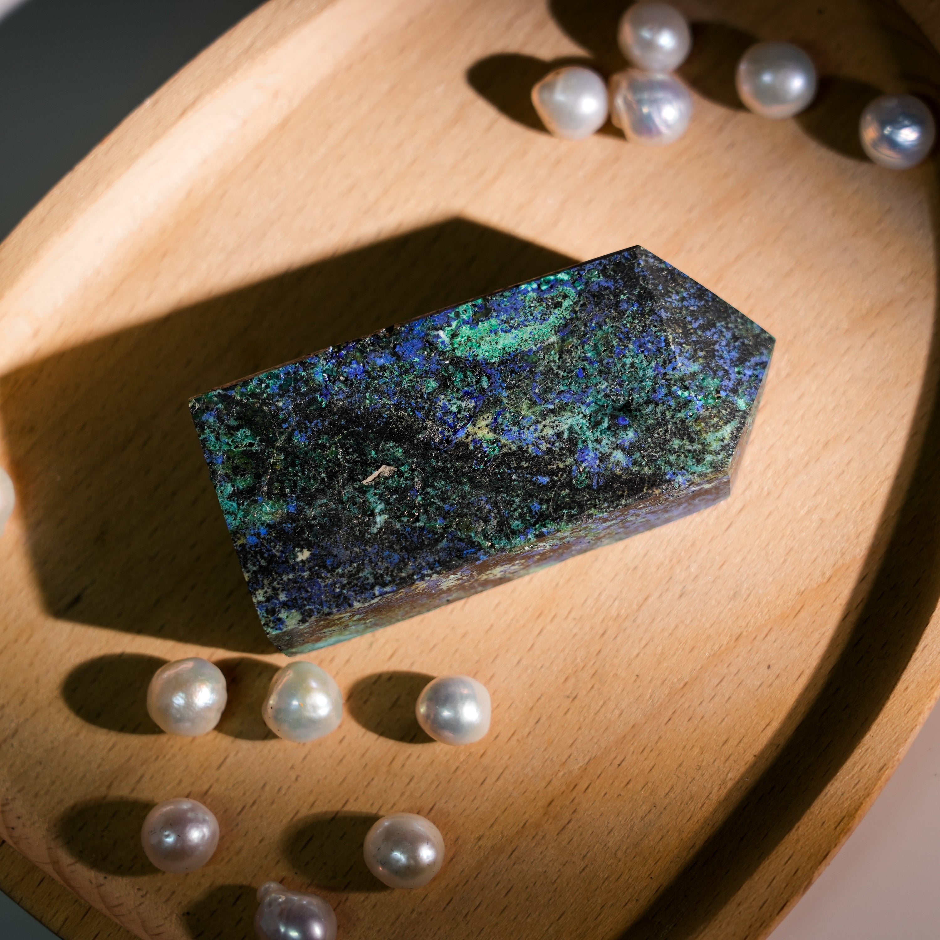 Azurite Tower-Helmsman Crystal