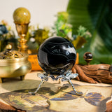 Black Onyx Sphere-Helmsman Crystal