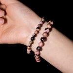 Black Rhodonite Bracelet-Helmsman Crystal