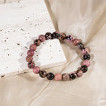 Black Rhodonite Bracelet-Helmsman Crystal