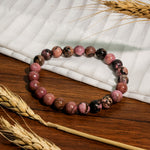 Black Rhodonite Bracelet-Helmsman Crystal