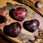 Black Rhodonite Heart-Helmsman Crystal