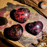 Black Rhodonite Heart-Helmsman Crystal