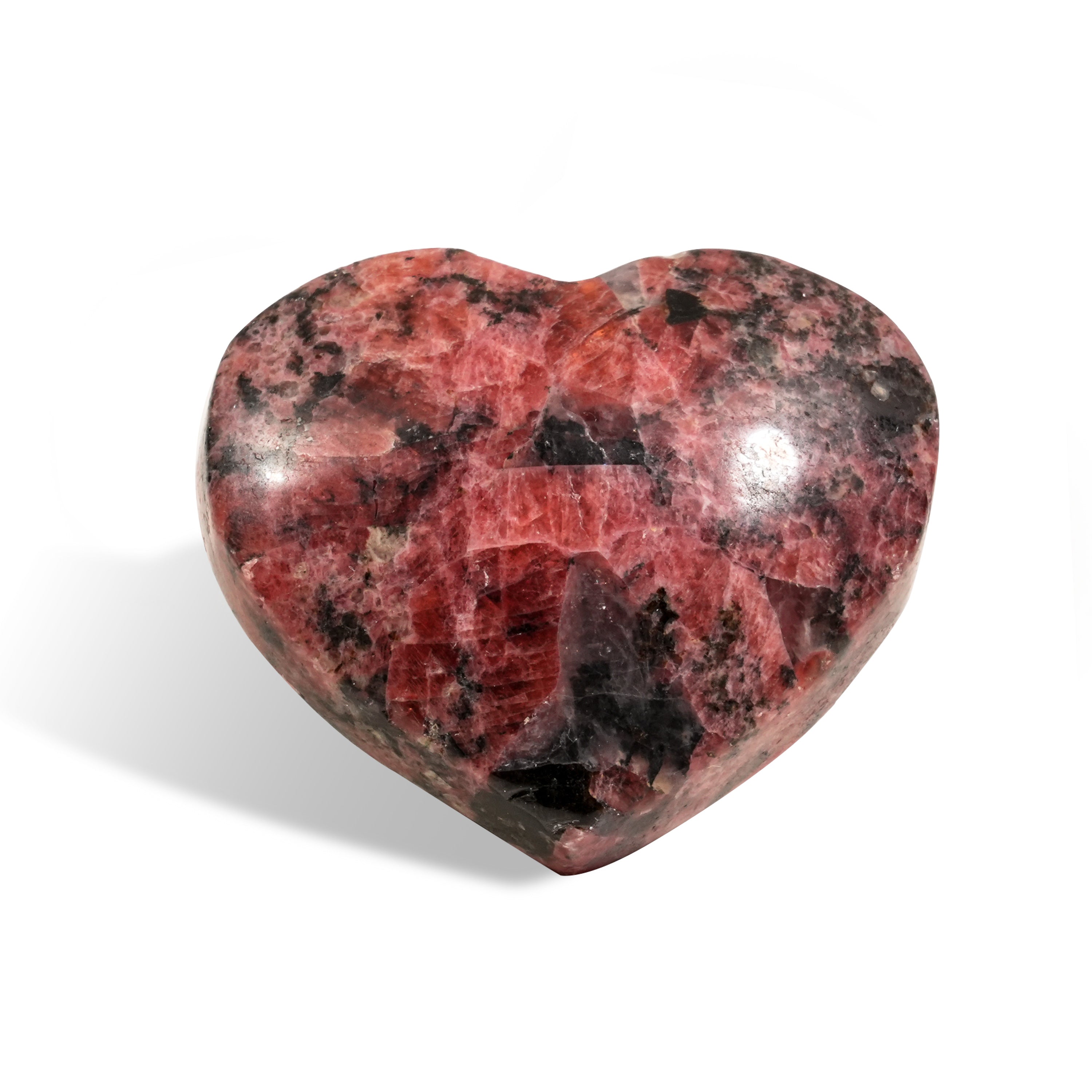 Black Rhodonite Heart-Helmsman Crystal