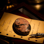 Black Rhodonite Palm Stone-Helmsman Crystal