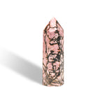 Black Rhodonite Point-Helmsman Crystal