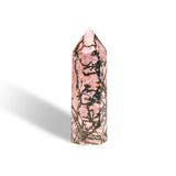 Black Rhodonite Point-Helmsman Crystal