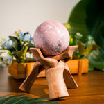 Black Rhodonite Sphere-Helmsman Crystal
