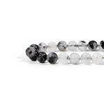 Black Rutiled Quartz Bracelet-Helmsman Crystal