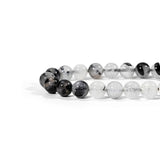 Black Rutiled Quartz Bracelet-Helmsman Crystal