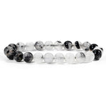 Black Rutiled Quartz Bracelet-Helmsman Crystal
