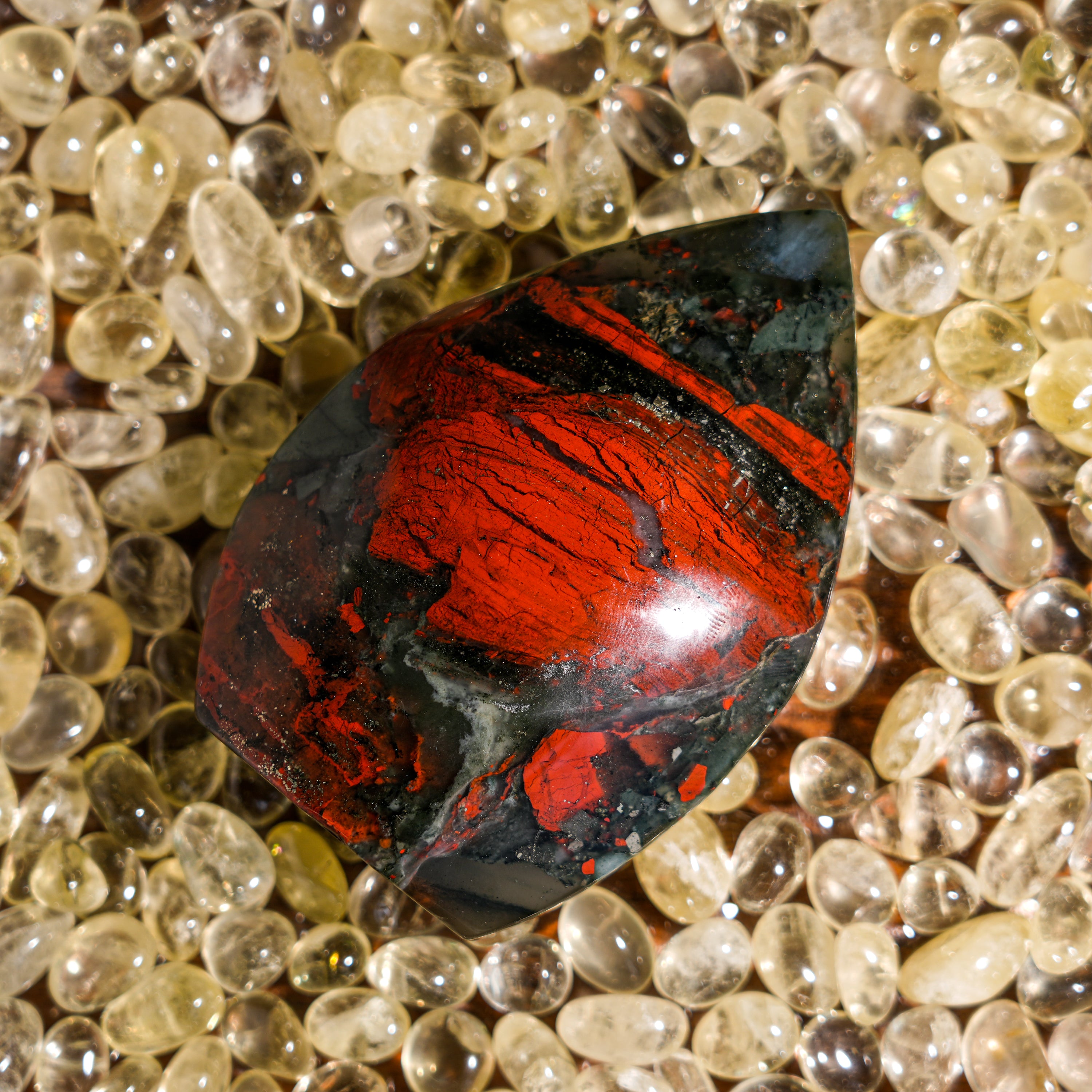Bloodstone Flame Freeform-Helmsman Crystal