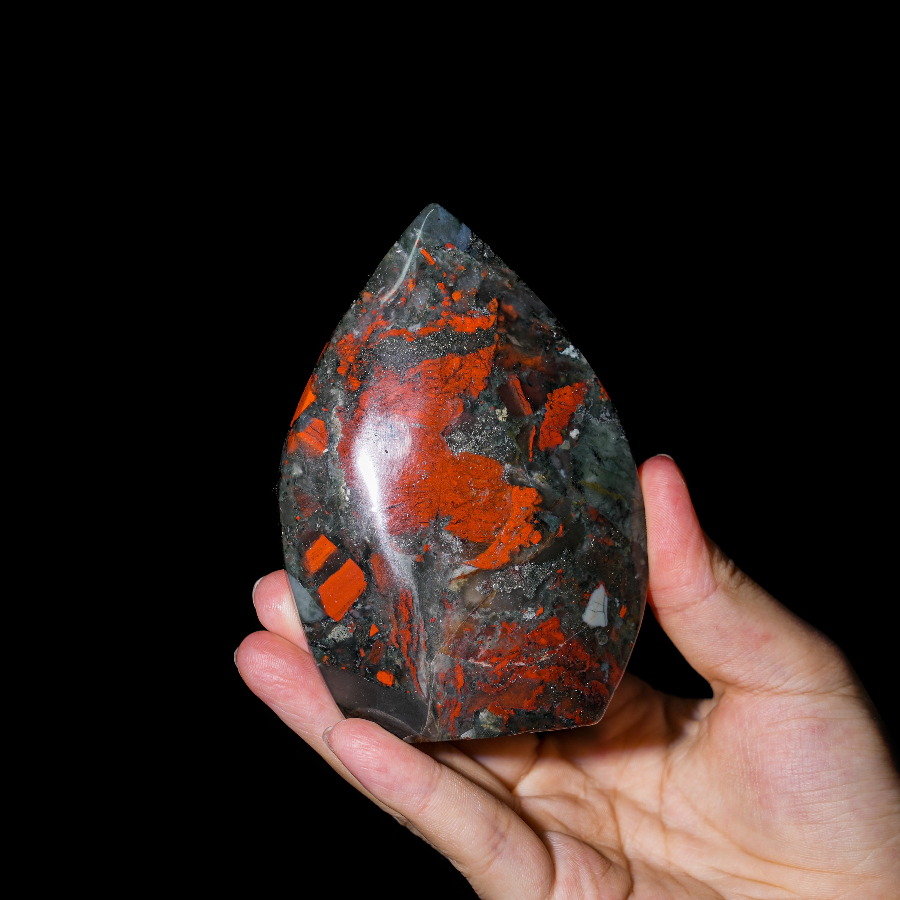 Bloodstone Flame Freeform-Helmsman Crystal