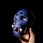Blue Aventurine Skull-Helmsman Crystal