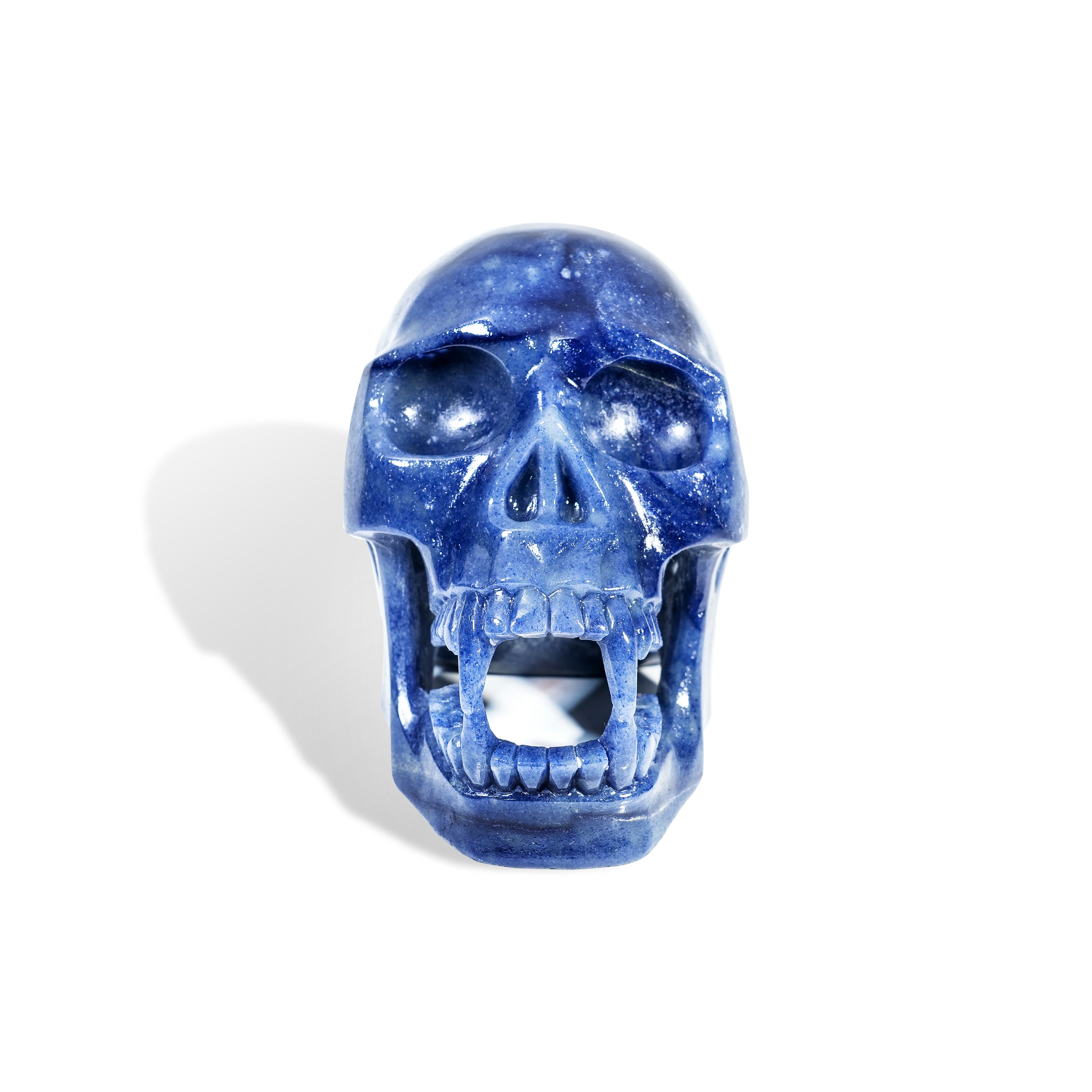 Blue Aventurine Skull-Helmsman Crystal