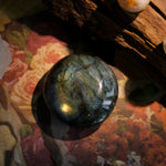 Blue Labradorite Palm Stones-Helmsman Crystal
