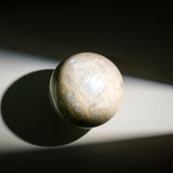Moon Stone Sphere-Helmsman Crystal